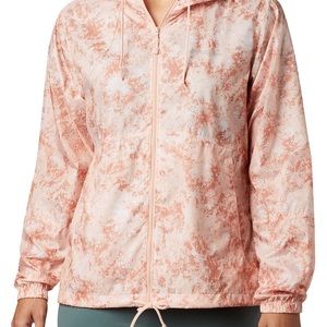 Columbia Peach Flash Forward Printed Windbreaker
